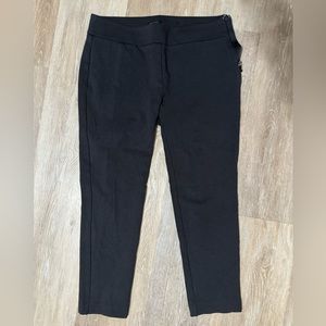 Ann Taylor Black Crop Ponte Knit Leggings (4P)